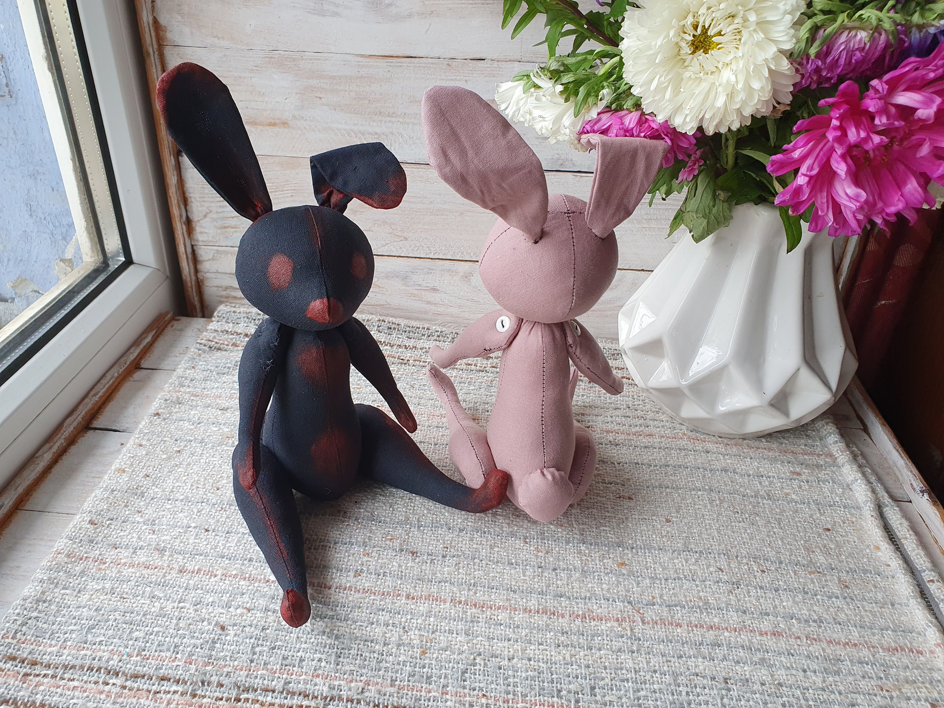 Black Bunny Pattern Dead Bunny Pattern Halloween Doll PDF - Etsy