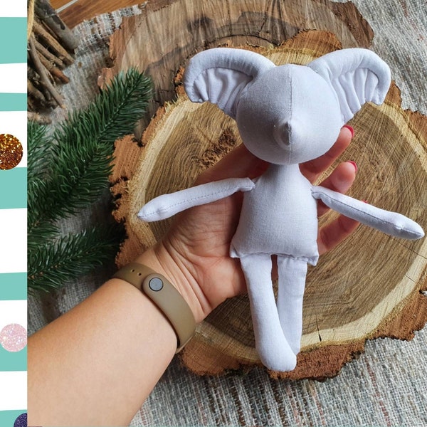 Rag Doll Pattern, fairy doll tutorial, soft Elf doll, sewing pattern