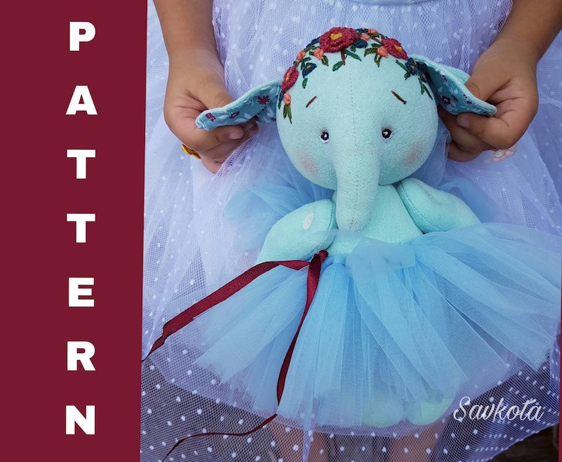 Plush Pattern Elephant Sewing Pattern Elephant Pattern - Etsy