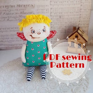Angel Rag Doll Sewing Pattern: Easy DIY Project (PDF)