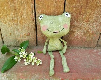 Cute Leggy Frog Sewing Tutorial, Easy Plushie Pattern (PDF)