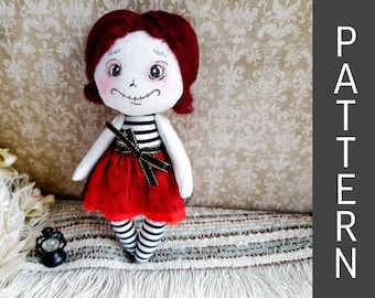 Naaipatroon zombieheksenpop: halloweenpop (pdf)