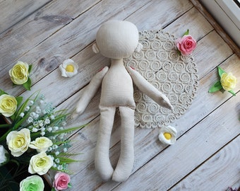 Doll Pattern 14 inch  Tutorial PDF sewing, Rag Doll Pattern,