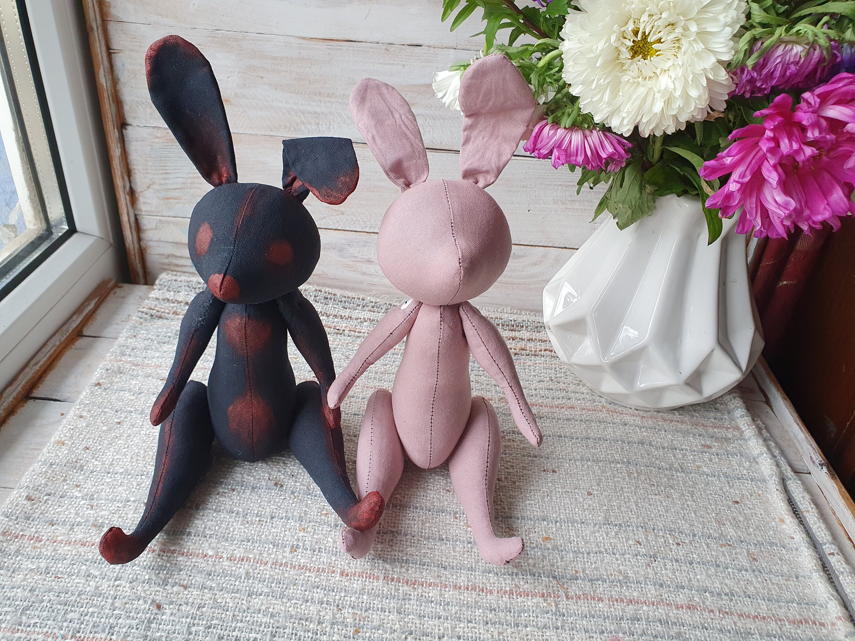 Black Bunny Pattern Dead Bunny Pattern Halloween Doll PDF - Etsy
