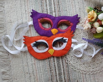 Owl Felt Mask Pattern: DIY Halloween Costume (PDF)