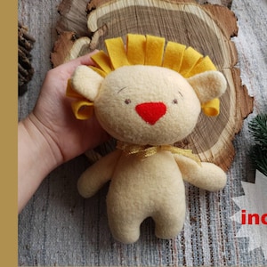 Lucky Lion stuffed animal Pattern PDF,  Plush Toy Pattern PDF