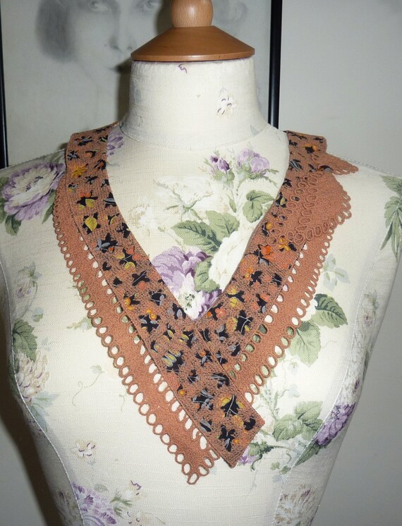 Splendid Vintage 1940's Detachable Collar, Pin-on… - image 1