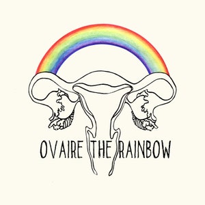 Carte postale Ovaire the rainbow