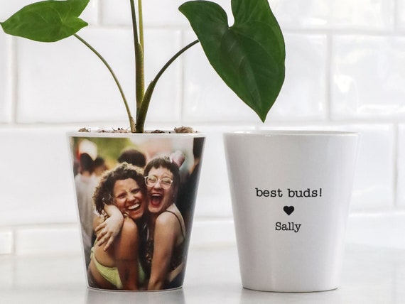 Personalised Photo Plant Pot Gift With Custom Note for Your Best Friend  Custom Birthday, House Warming, Wedding, Christmas, Thank You Gift - Etsy