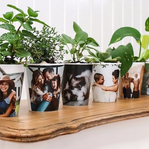 Personalised Plant Pot, Custom Planter, Photo Pot plant, Photo Flower Pot, Birthday Gift, Anniversary Gift, Housewarming, Special  Gift