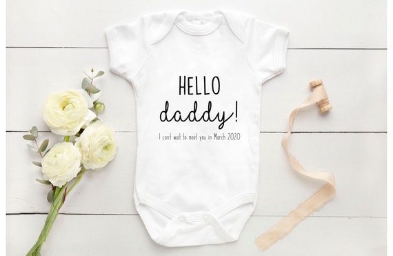 personalised baby grow announcement