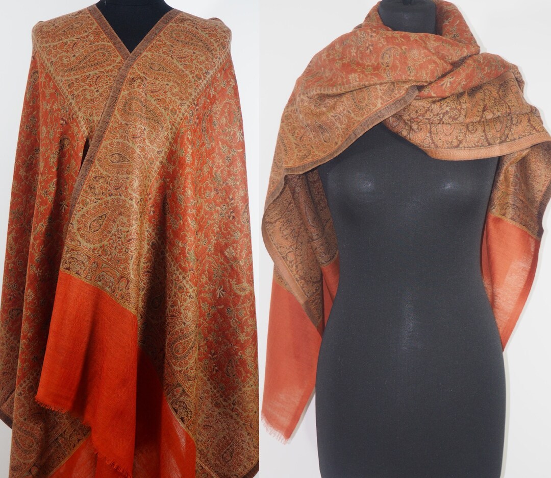 burnt orange shawl