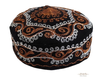 Lightweight headwear 59-60cm kufi hat tubeteika tribal fez pillbox taqiyah fez kipa kente takke topi cap man ethnic vegan yoga skullcap gift