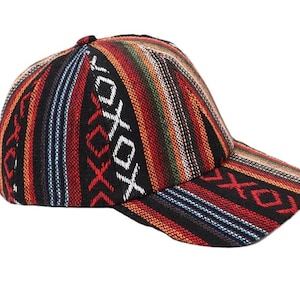 Colorful baseball hat skullcap men women adjustable airy trucker snapback sun vented boho vegan hipster streetwear etnic travel cap headwear