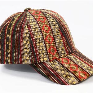 Cappello da baseball etnico, berretto da uomo e donna, regolabile, traspirante, stile trucker snapback, ventilato, boho hipster, streetwear etnico azteco, estivo, da viaggio, regalo