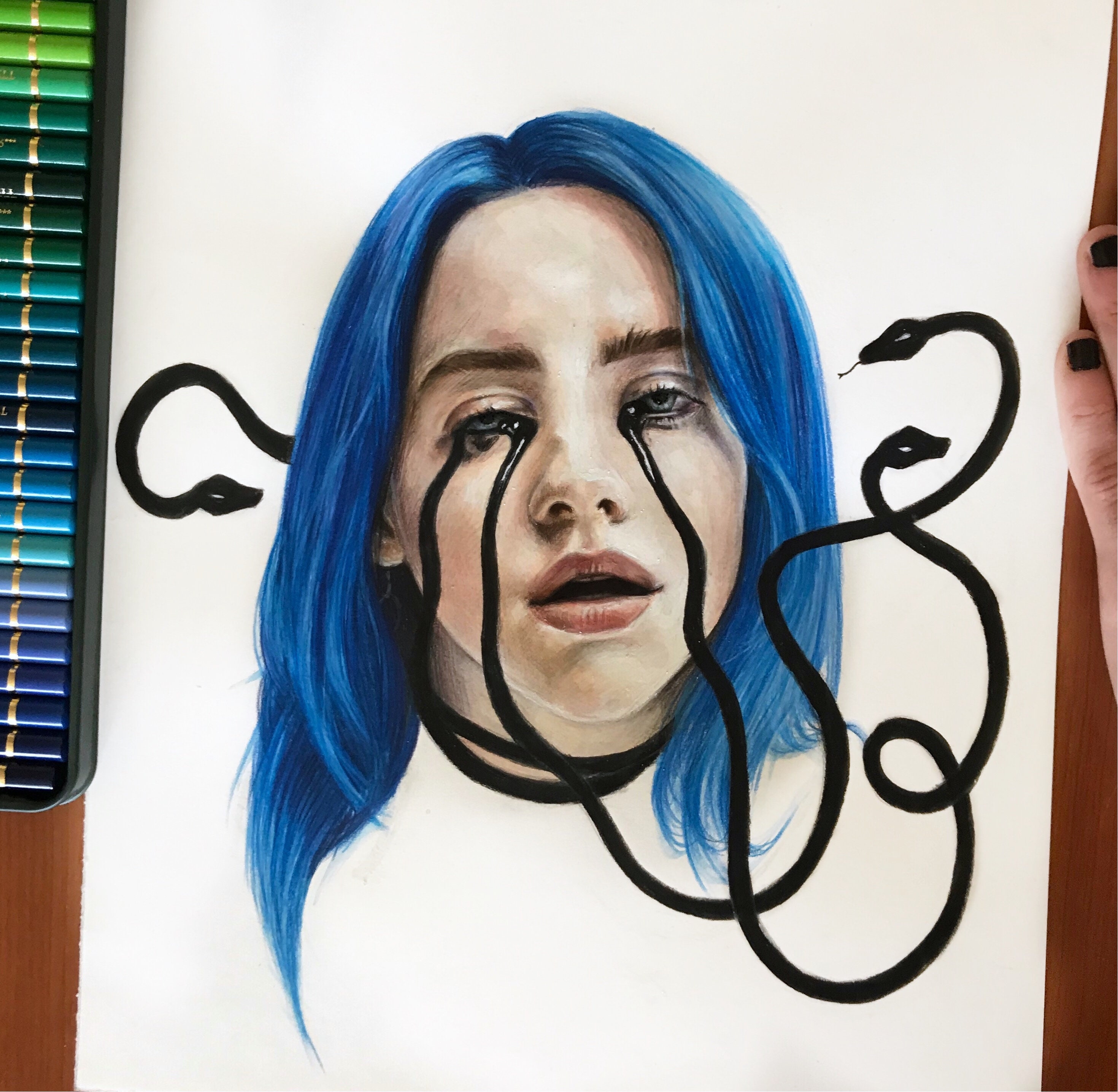 Billie Eilish Print When The Partys Over Etsy