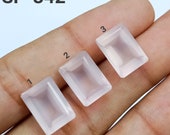 Rose Quartz Cut Natural Cabochon Semi Precious Loose Jewelry Making Gemstone