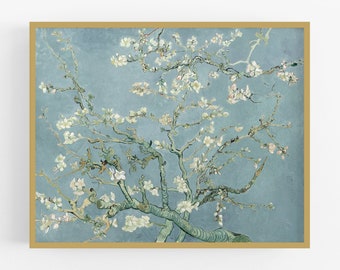 Vincent Van Gogh Branches with Almond Blossom Giclee Wall Art Poster Print