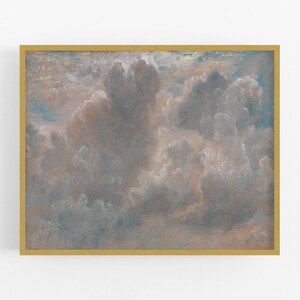 Cloud Study with Birds Art Print
