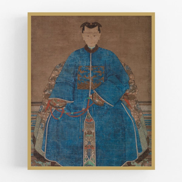 Portrait of a Chinese Woman Chinoiserie Art Print