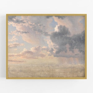 Clouds Over the Sound Seascape Art Print
