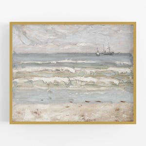 Beach Scene Coastal Style Seascape Art Print