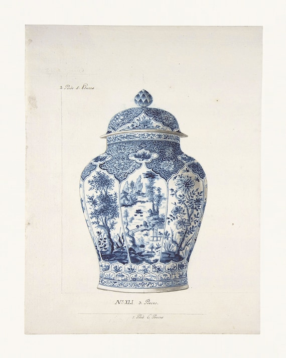 Antique Replica Chinoiserie Vase Art Print Antique Replica Chinoiserie Vase Art Print