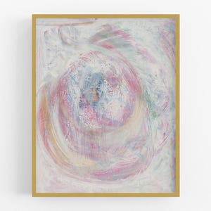 Abstracte kunstdruk pastelwerveling / Kleurrijke abstract / abstracte kunst / Modern decor / Moderne kunst