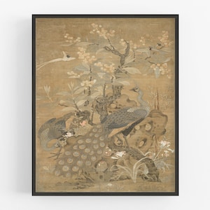 Chinoiserie Peacocks Art Print