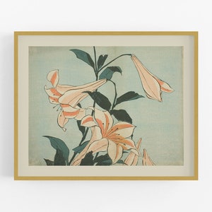 Japanse bloemen botanische kunst / Kunst / Botanische prenten / Kunstprint / Japanse kunst / Bloemenkunst / Bloemenkunstprint / Muurdecoratie / Kunst