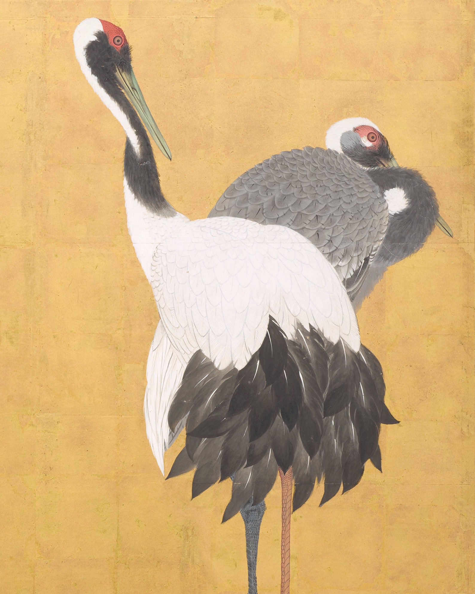 Set of Two Japanese Crane Art Prints / Vintage Art / Asian Etsy