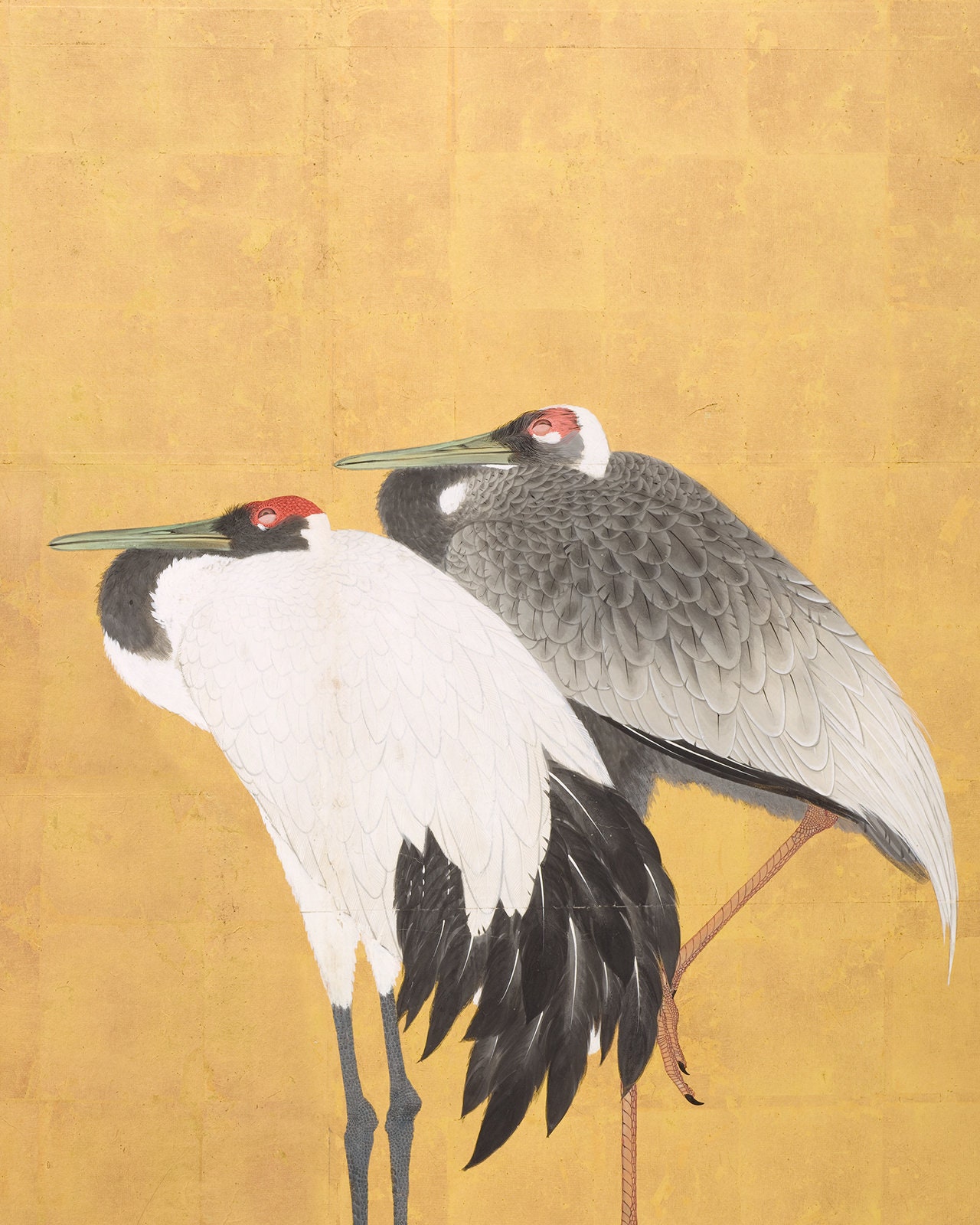 Set of Three Japanese Crane Art Prints / Vintage Art / Asian Etsy