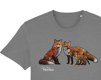 Red Fox Charity T-Shirt (Organic Cotton/Unisex)
