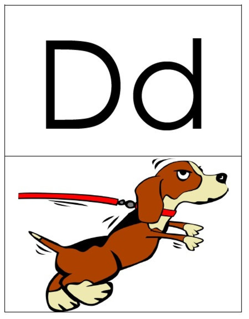 alphabet and phonics flashcards a to z etsy