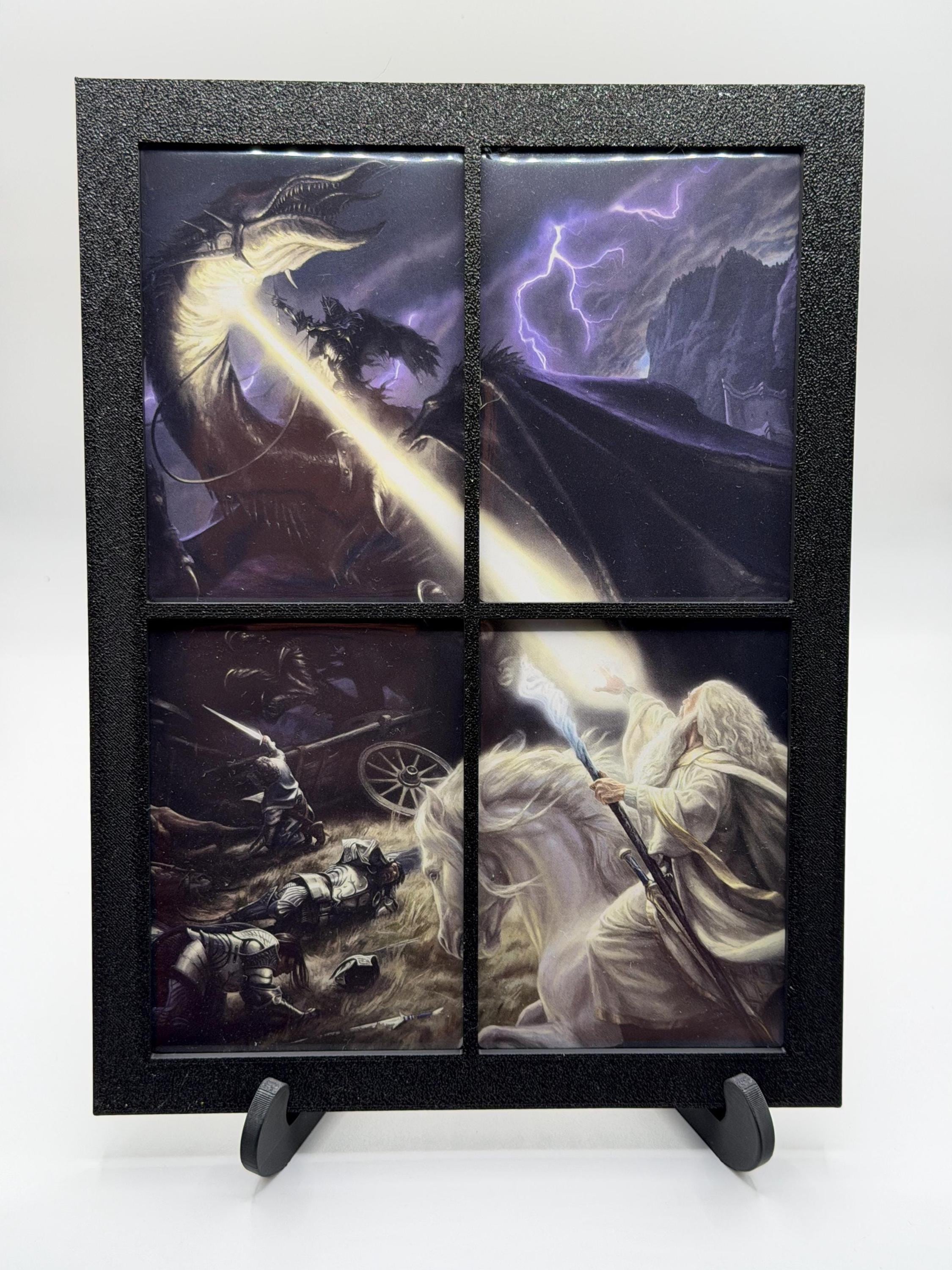 mtg card display frame Bivitre Trading with UV Protection Magnetic Card Holder which can then be inserted into the recess in the back of the frame Little project that's nearing completion