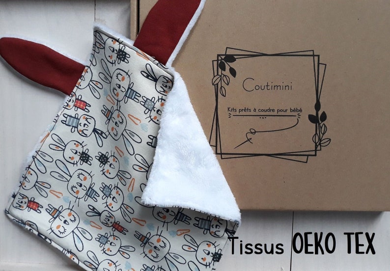 Kit couture baby soft rabbit fabrics oeko tex