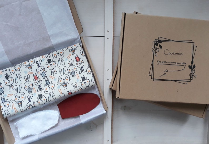 Kit couture baby soft rabbit fabrics oeko tex