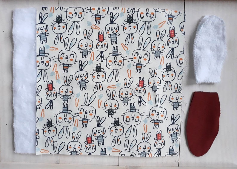 Kit couture baby soft rabbit fabrics oeko tex