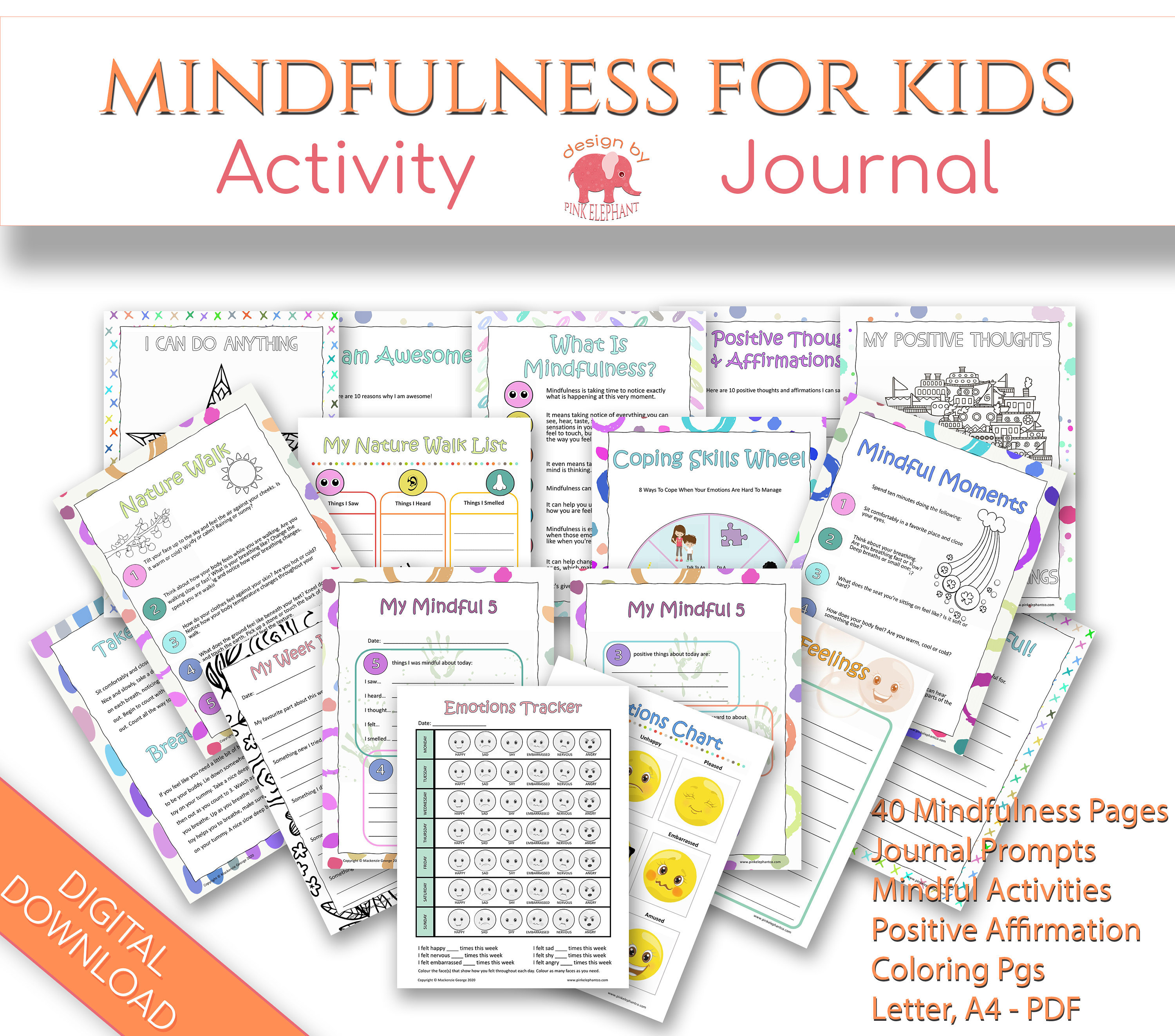 kids-mindfulness-journal-pages-mental-health-mindfulness-etsy-uk