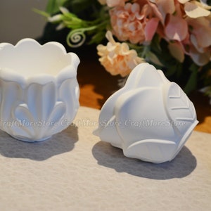 Candle Holder Silicone Mold Epoxy Resin Concrete cement plaster candle holder molds candlestick ashtray jewelry storage box Moulds