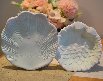 Shell & Flower Plate Resin Mold, Dish Silicone Mold, Asbak Mold, Sieraden Dish Resin Mold, Trinket Dish Mold, Opslag Plate Resin Mold