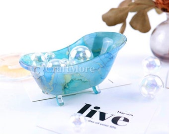 Creative bathtub resin mold-Silicone bathtub mold-Rpoxy resin soap box mold-Silicon mold for resin storage box making