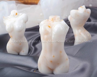 Sexy donna corpo candela muffa-silicone donna corpo muffa-3D corpo femmina resina muffa-Aromaterapia candela stampo