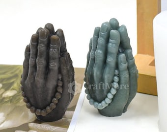 Praying gesture silicone mold-Buddha hand candle mold-Scented candle mold-Diffusing stone mold-Aroma plaster mold-Epoxy resin art mold