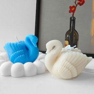 Swan silicone candle mold-Silicone mold for candle making-Swan aroma candle mold-Plaster swan mold-Swan resin mold-Home decoration DIY