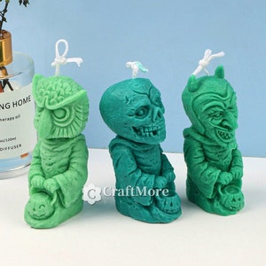 Creative zombie candle mold-silicone candle mold-monster candle mold-scented candle mold-demon candle mold-Halloween Mould