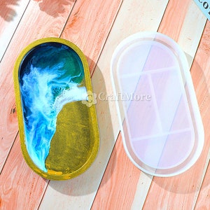 Oval Tray Mold-Resin Tray Mold-Jewelry Tray Mold-Dish Silicone Mold-Plate Resin Mold-Silicone Ashtray Mold for Resin Craft