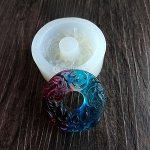 Ring pendant silicone mold-auspicious amulet resin mold-epoxy resin keychain mold-jewelry pendant mold-resin art mold-High quality mold