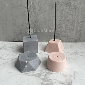 4 cavity concrete incense base molds Silicone Molds for Plaster cement concrete Long strip shape Incense Holder Mould Home Decor molds