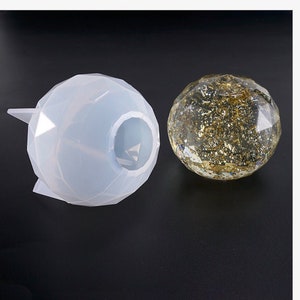 Large diamond surface Spheroid molds,Sphere molds,sphere moulds,big diamond surface ball mouldsTransparent MOLD,UV Resin Molds